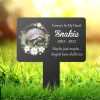 DINOZOZO Custom Turtle Photo Forever In My Heart Turtle Grave Marker Garden Stakes Turtle Memorial Gift Custom Metal Signs3