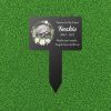 DINOZOZO Custom Turtle Photo Forever In My Heart Turtle Grave Marker Garden Stakes Turtle Memorial Gift Custom Metal Signs4