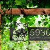 DINOZOZO Cute Peeking Birman Cat Address Sign House Number Plaque Custom Metal Signs2