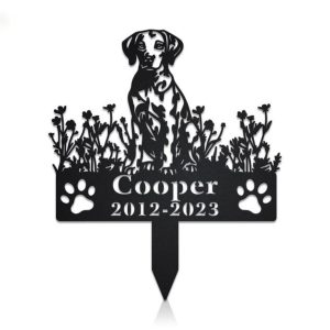 DINOZOZO Dalmatian Dog Grave Marker Garden Stakes Dog Sympathy Gift Cemetery Decor Memorial Custom Metal Signs2