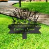 DINOZOZO Dentist Grave Marker Memorial Sign with Stake Sympathy Gifts for Loss of Loved One Custom Metal Signs4