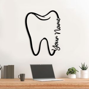 DINOZOZO Dentist Tooth Dental Clinic Business Custom Metal Signs2