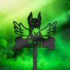 DINOZOZO Doberman Dog Grave Marker Garden Stakes Dog Memorial Gift Cemetery Decor Custom Metal Signs2