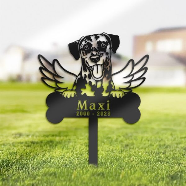 DINOZOZO Dog Grave Marker Garden Stakes Dog Memorial Gift Cemetery Decor Custom Metal Signs