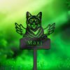 DINOZOZO Domestic Cat Grave Marker Garden Stakes Cat Memorial Gift Cemetery Decor Custom Metal Signs2