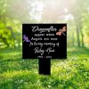 DINOZOZO Dragonflies Appear When Angels are Near Grave Marker Memorial Stake Sympathy Gifts Custom Metal Signs