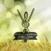 DINOZOZO Drum Sticks and Music Note Musician Grave Marker Memorial Sign with Stake Sympathy Gifts for Loss of Loved One Custom Metal Signs