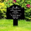 DINOZOZO Elegent Mom Dad Grave Marker In Loving Memory Memorial Stake Sympathy Gifts Custom Metal Signs4