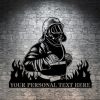 DINOZOZO Firefighter First Responder Fire And Rescue Fire Department Custom Metal Signs