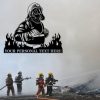 DINOZOZO Firefighter First Responder Fire And Rescue Fire Department Custom Metal Signs3
