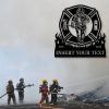 DINOZOZO Firefighter In Maltese Cross Fire Department Custom Metal Signs4