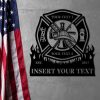 DINOZOZO Firefighter Maltese Cross Fire Department Custom Metal Signs2