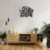 DINOZOZO Floral Barber Shop Business Custom Metal Signs