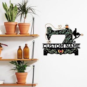 DINOZOZO Floral Quilting Craft Room Art Studio Business Custom Metal Signs3