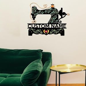 DINOZOZO Floral Quilting Craft Room Art Studio Business Custom Metal Signs4