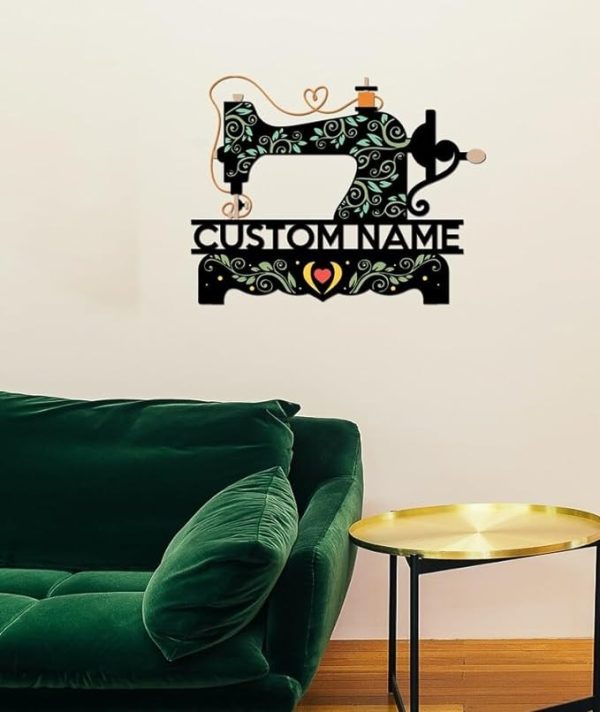 DINOZOZO Floral Quilting Craft Room Art Studio Business Custom Metal Signs