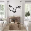 DINOZOZO Flowers Serotonin Symbol of Happiness Molecule Science Art Chemistry Art Custom Metal Signs