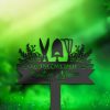 DINOZOZO Gardening Tools Gardener Horticulturist Grave Marker Memorial Sign with Stake Sympathy Gifts for Loss of Loved One Custom Metal Signs3