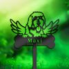 DINOZOZO Goldendoodle Dog Grave Marker Garden Stakes Dog Memorial Gift Cemetery Decor Custom Metal Signs2