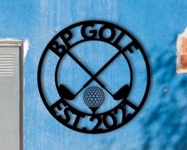 DINOZOZO Golf 19th Hole Home Bar Custom Metal Signs