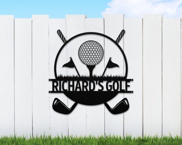 DINOZOZO Golf Mancave Golf Course Business Custom Metal Signs