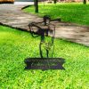 DINOZOZO Golfer Golf Player Grave Marker Memorial Sign with Stake Sympathy Gifts for Loss of Loved One Custom Metal Signs4 1