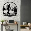 DINOZOZO Golfing Golfer Name Mancave Custom Metal Signs2