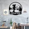 DINOZOZO Golfing Golfer Name Mancave Custom Metal Signs3