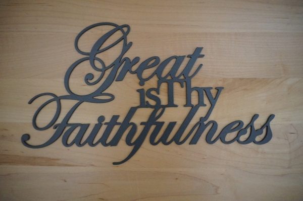 DINOZOZO Great is Thy Faithfulness Bible Verse Custom Metal Signs