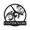 DINOZOZO Gymnastics Yoga Metal Sign Female Yoga Business Custom Metal Signs