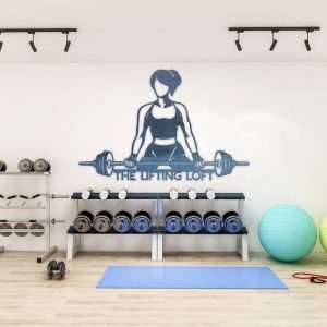 DINOZOZO Home Gym Sign Womens Fitness Business Custom Metal Signs2