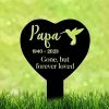 DINOZOZO Hummingbird Mom Dad Grave Marker Gone But Forever Loved Memorial Stake Sympathy Gifts Custom Metal Signs
