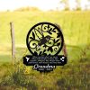 DINOZOZO Hummingbird Mom Dad Grave Marker Memorial Stake Sympathy Gifts Custom Metal Signs4