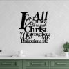 DINOZOZO I Can Do All Things Through Christ Custom Metal Signs