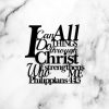 DINOZOZO I Can Do All Things Through Christ Custom Metal Signs3