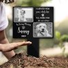 DINOZOZO In Loving Memory Custom Dog Cat Photo Pet Grave Marker Garden Stakes Pet Memorial Gift Custom Metal Signs