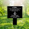 DINOZOZO In Loving Memory Of Navy Dad Anchor Grave Marker Memorial Stake Sympathy Gifts Custom Metal Signs