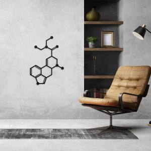 DINOZOZO LSD Molecule Science Art Chemistry Art Custom Metal Signs