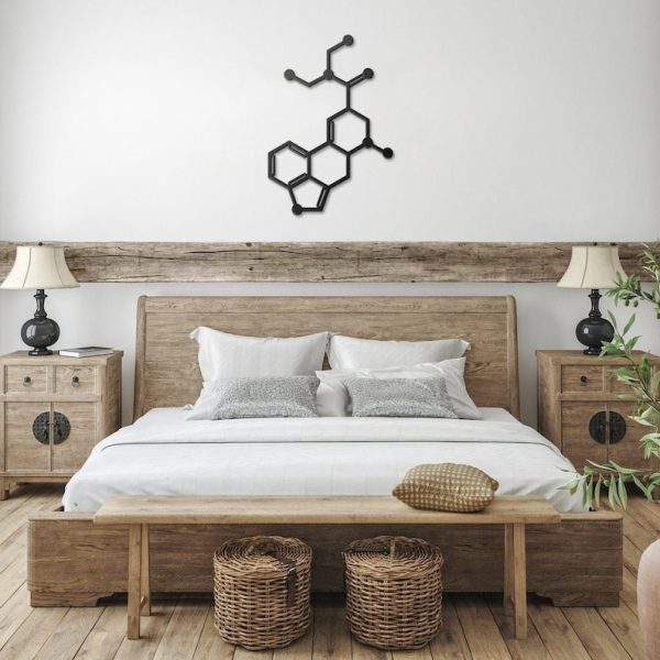 DINOZOZO LSD Molecule Science Art Chemistry Art Custom Metal Signs