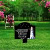 DINOZOZO Lighthouse Grave Marker Bring A Light to The World Memorial Stake Sympathy Gifts Custom Metal Signs