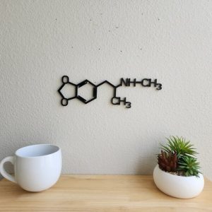 DINOZOZO MDMA Molecule Science Art Chemistry Art Custom Metal Signs
