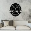 DINOZOZO Maltese Cross Firefighter Fire Department Custom Metal Signs