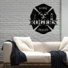 DINOZOZO Maltese Cross Firefighter Fire Department Custom Metal Signs2