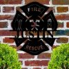 DINOZOZO Maltese Cross Firefighter Fire Department Custom Metal Signs3