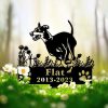DINOZOZO Manchester Terrier Dog Grave Marker Garden Stakes Dog Sympathy Gift Cemetery Decor Memorial Custom Metal Signs