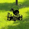 DINOZOZO Manchester Terrier Dog Grave Marker Garden Stakes Dog Sympathy Gift Cemetery Decor Memorial Custom Metal Signs3