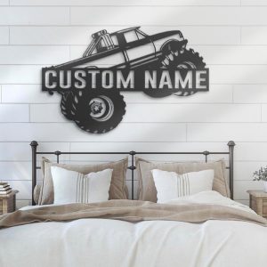 DINOZOZO Monster Truck Driver Business Custom Metal Signs3