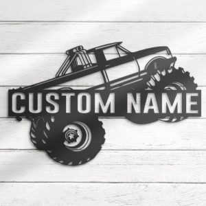 DINOZOZO Monster Truck Driver Business Custom Metal Signs4
