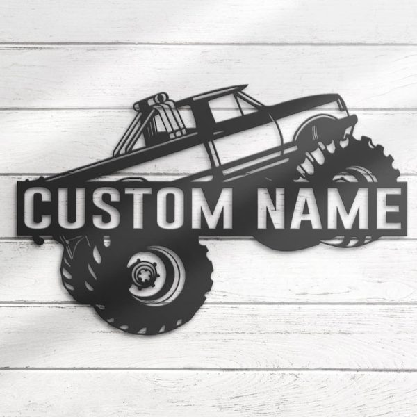 DINOZOZO Monster Truck Driver Business Custom Metal Signs