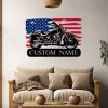 DINOZOZO Motorcycle Biker Motorbike Custom Metal Signs3